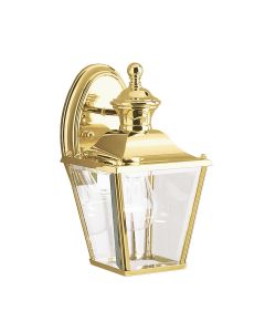 Bay Shore 1 Light Small Outdoor Wall Light - Polished Brass