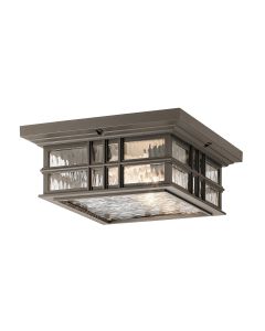 Beacon Square 2 Light Flush - Olde Bronze
