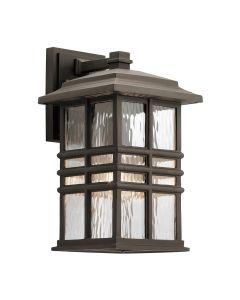 Beacon Square 1 Light Medium Wall Lantern - Olde Bronze