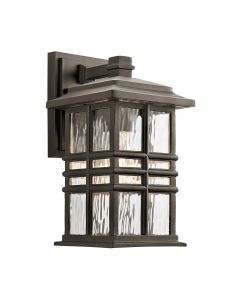 Beacon Square 1 Light Small Wall Lantern - Olde Bronze