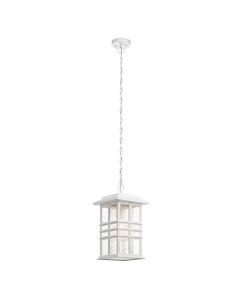 Beacon Square 1 Light Chain Lantern - White
