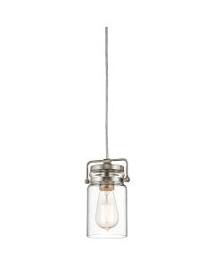 Brinley 1 Light Mini Pendant - Brushed Nickel