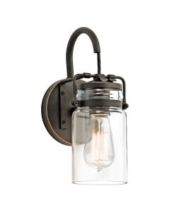 Brinley 1 Light Wall Light - Olde Bronze