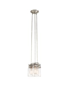 Brinley 3 Light Pendant - Brushed Nickel