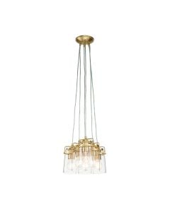 Brinley 6 Light Pendant - Brushed Brass