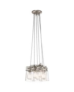 Brinley 6 Light Pendant - Brushed Nickel