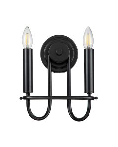 Capitol Hill 2 Light Wall light - Black