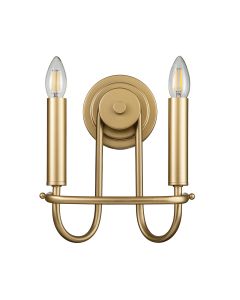 Capitol Hill 2 Light Wall light - Painted Natural Brass