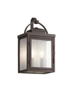 Carlson 2 Light Wall Lantern - Rubbed Bronze