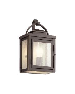 Carlson 1 Light Wall Lantern - Rubbed Bronze