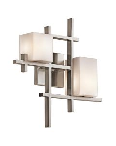 City Lights 2 Light Wall Light - Classic Pewter