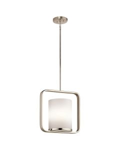 City Loft 1 Light Medium Pendant - Polished Nickel