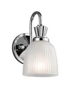 Cora 1 Light Wall Light - Polished Chrome