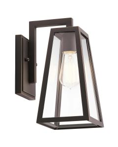 Delison 1 Light Wall Lantern - Small - Rubbed Bronze