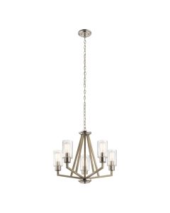 Deryn 5 Light Chandelier - Distressed Antique Grey