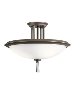 Dreyfus 3 Light Semi-Flush - Olde Bronze