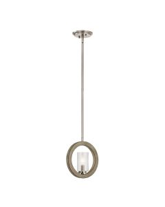 Grand Bank 1 Light Wall Light / Mini-Pendant / Semi-Flush - Distressed Antique Grey