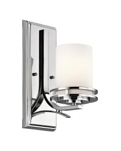 Hendrik 1 Light Wall Light - Polished Chrome