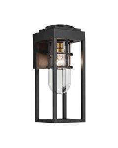 Hone Coastal 1 lt Medium Wall Lantern - Textured Black