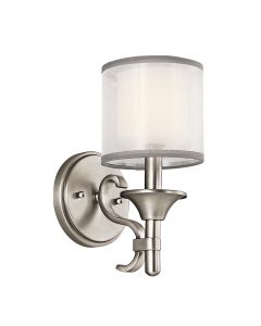 Lacey 1 Light Wall Light - Antique Pewter