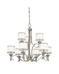 Lacey 9 Light Chandelier - Antique Pewter