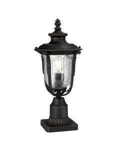 Luverne 1 Light Medium Pedestal - Rubbed Bronze