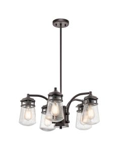 Lyndon 5 Light Outdoor Chandelier - Architectural Bronze