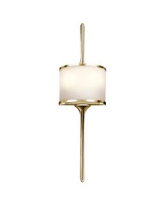 Mona 2 Light Small Wall Light - Polished Brass