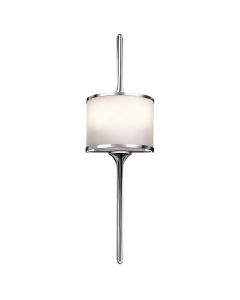 Mona 2 Light Small Wall Light - Polished Chrome