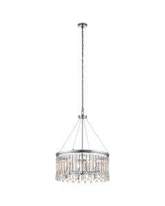 Piper 6 Light Chandelier/ Pendant - Polished Chrome