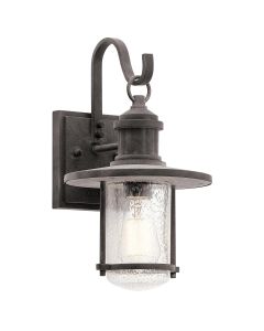 Riverwood Medium Wall Lantern - Weathered Zinc