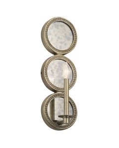Rosalie 1 Light Wall Light - Sterling Gold