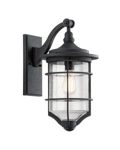 Royal Marine 1 Light Medium Wall Lantern - Distressed Black