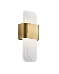 Serene 1 ltLED Wall Light - Natural Brass