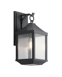 Springfield 1 Light Medium Wall Lantern - Distressed Black