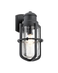 Suri 1 Light Large Wall Lantern - Textured Black
