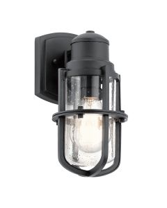 Suri 1 Light Small Wall Lantern - Textured Black