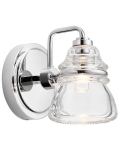Talland 1 Light Wall Light - Polished Chrome