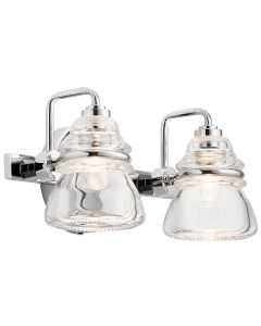 Talland 2 Light Wall Light - Polished Chrome