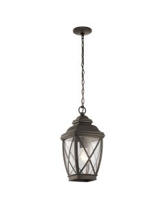 Tangier 1 Light Medium 7.5" Chain Lantern - Olde Bronze