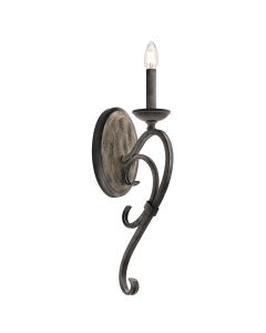 Taulbee 1 Light Wall Light - Weathered Zinc