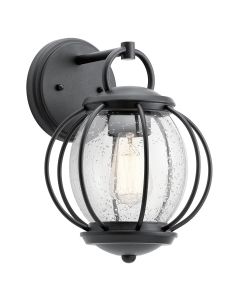 Vandalia 1 Light Wall Lantern - Textured Black