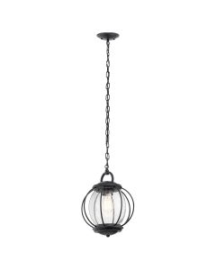 Vandalia 1 Light Medium Chain Lantern - Textured Black