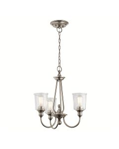 Waverly 3 Light Chandelier - Classic Pewter