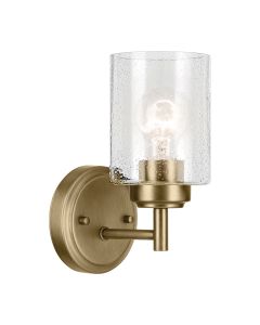 Winslow 1 lt Wall Light - Natural Brass
