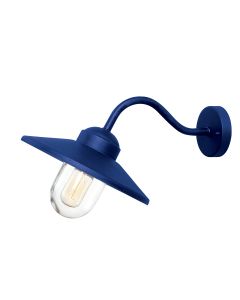Klampenborg 1 lt Wall Lantern - Navy Blue