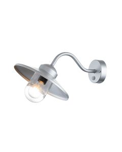 Klampenborg 1 Light Wall Lantern with PIR - Silver