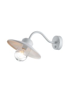Klampenborg 1 Light Wall Lantern with PIR - White
