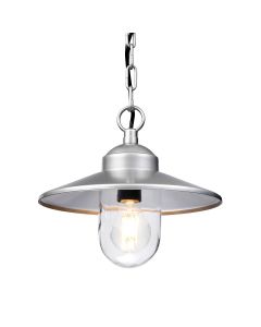 Klampenborg 1 Light Chain Lantern - Silver