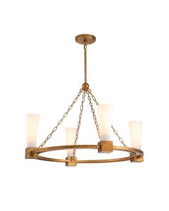 Kristy 4 lt Chandelier - Distressed Gold